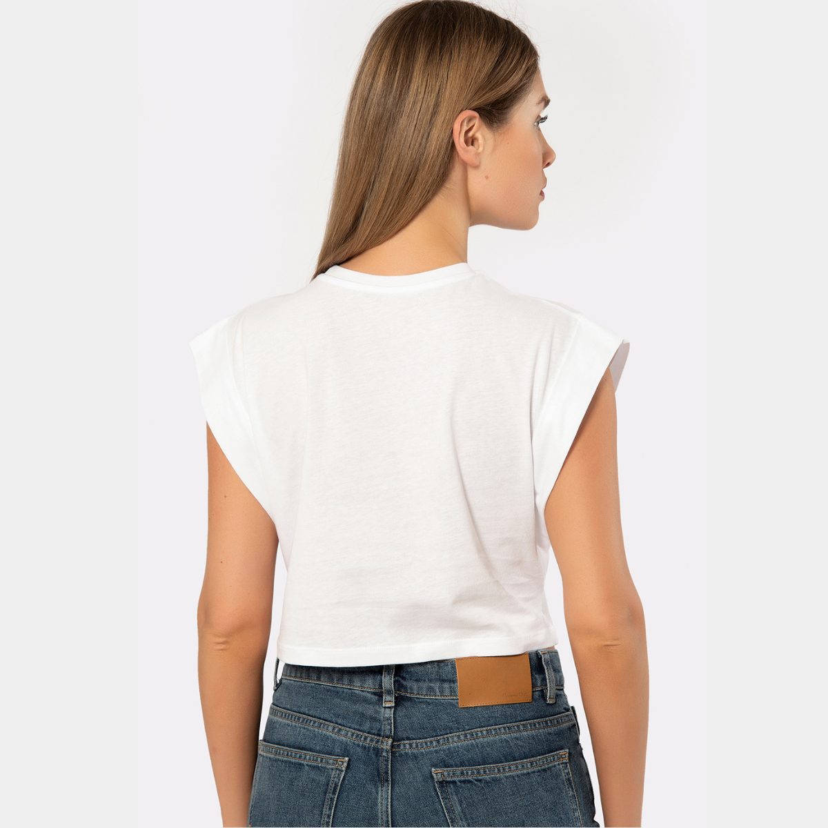 Tek Parça Esnek Kesim Kadın Body Türen 3402 - Beyaz