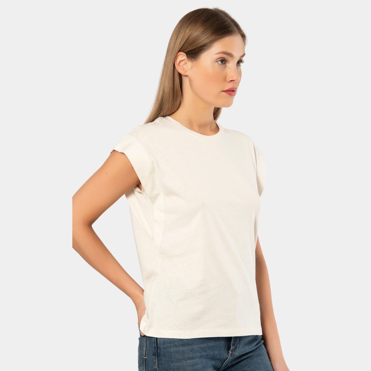 Krem Renkli Tek Parça Body Türen 3401 - Krem