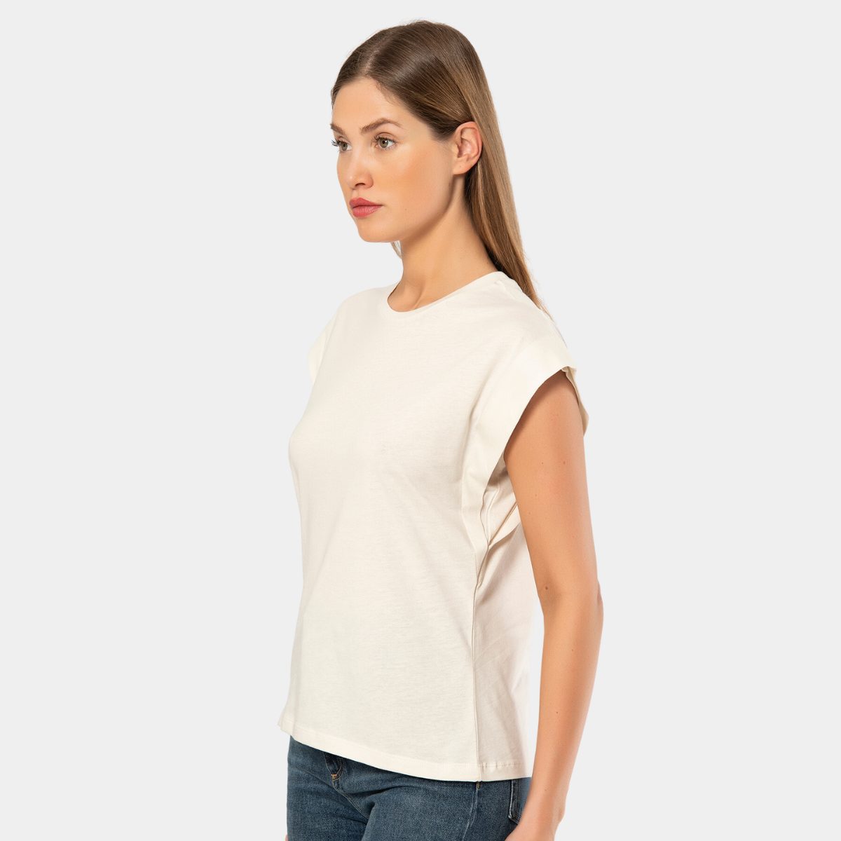 Krem Renkli Tek Parça Body Türen 3401 - Krem