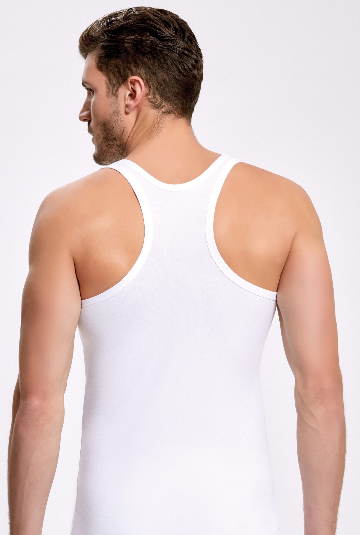 İlke Pamuklu Likralı Kısa Kol Atlet Erkek İlke 1615