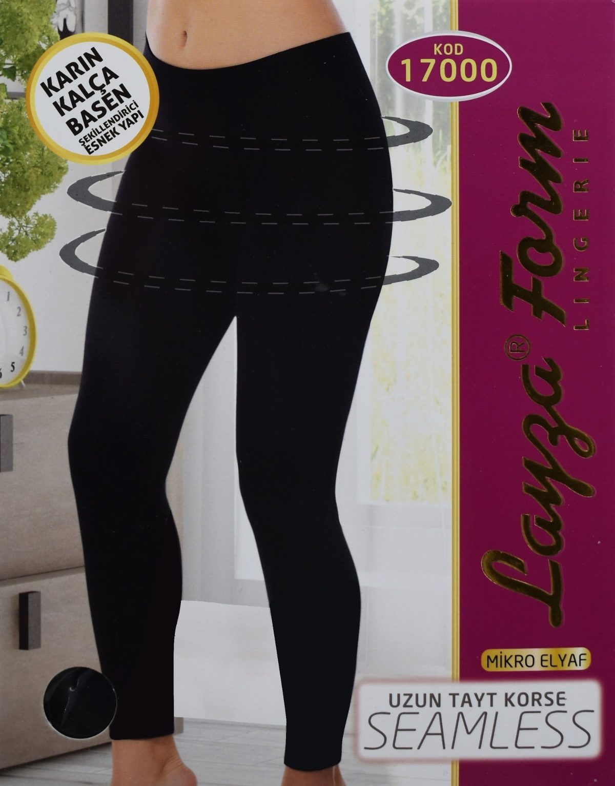 Liza (Layza) Korseli Dikişsiz  Uzun Tayt Liza 17000