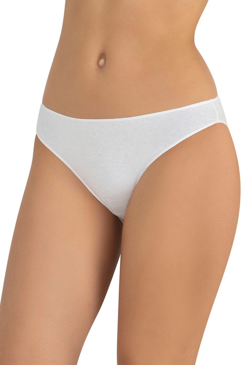 Pamuklu Dikişsiz Slip Külot Fabony 1140 - Beyaz