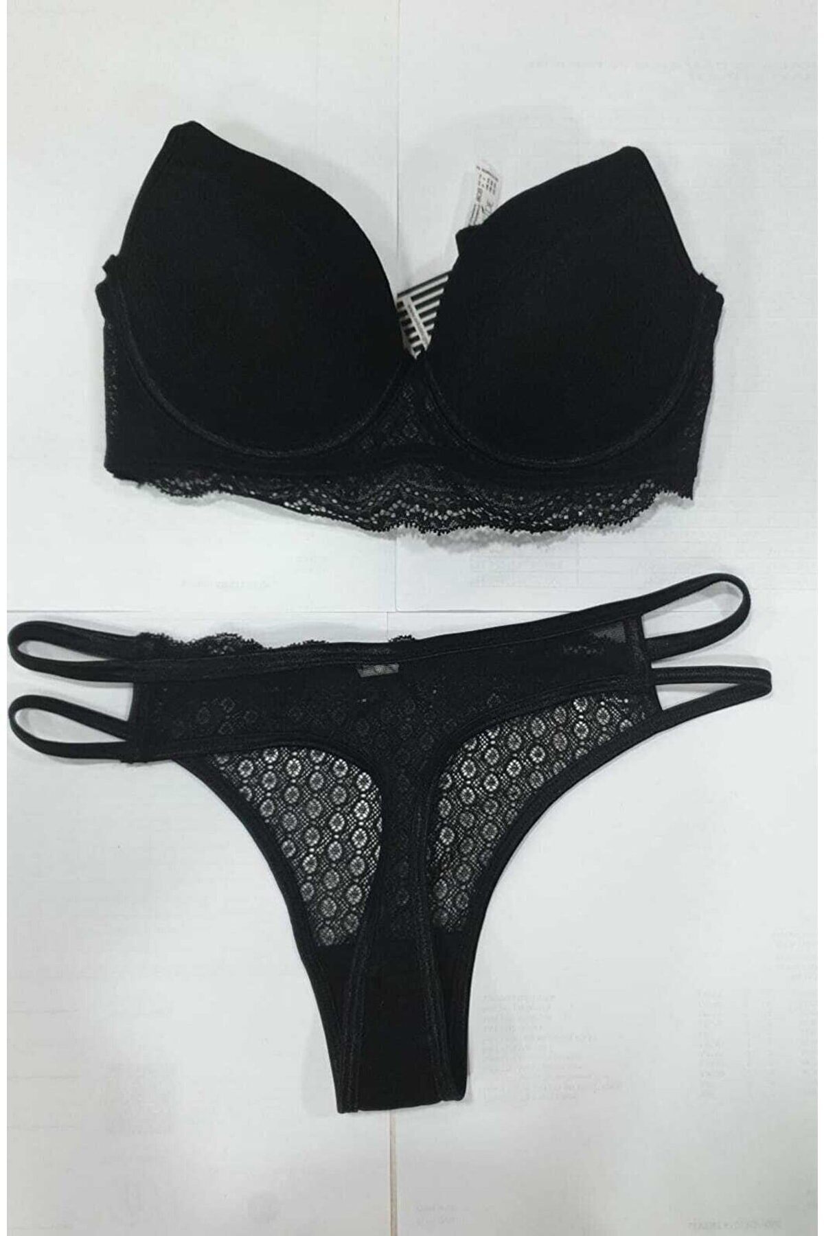 Orkide Dantel İşlemeli Boş Cup Sütyen Külot Takım Orkide 1 - Görsel 2