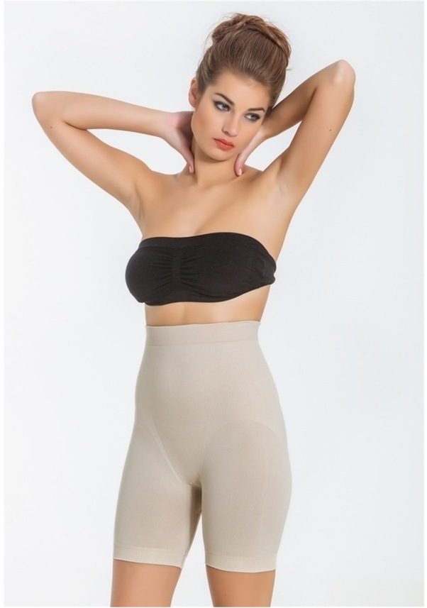 Çiftkat Silikonlu Korse Paçalı Miss Fit 1212 - Ten