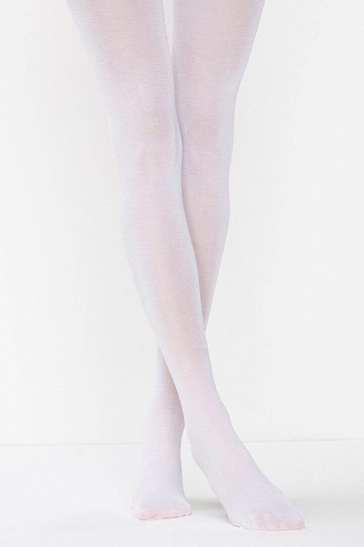 Düşük Denye Beyaz Külotlu Çorap Penti 13K15SK - Beyaz