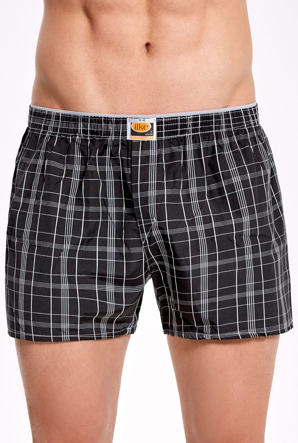 Modal Pamuklu Esnek Bel Boxer Erkek İç Giyim İlke 002 - Asorti