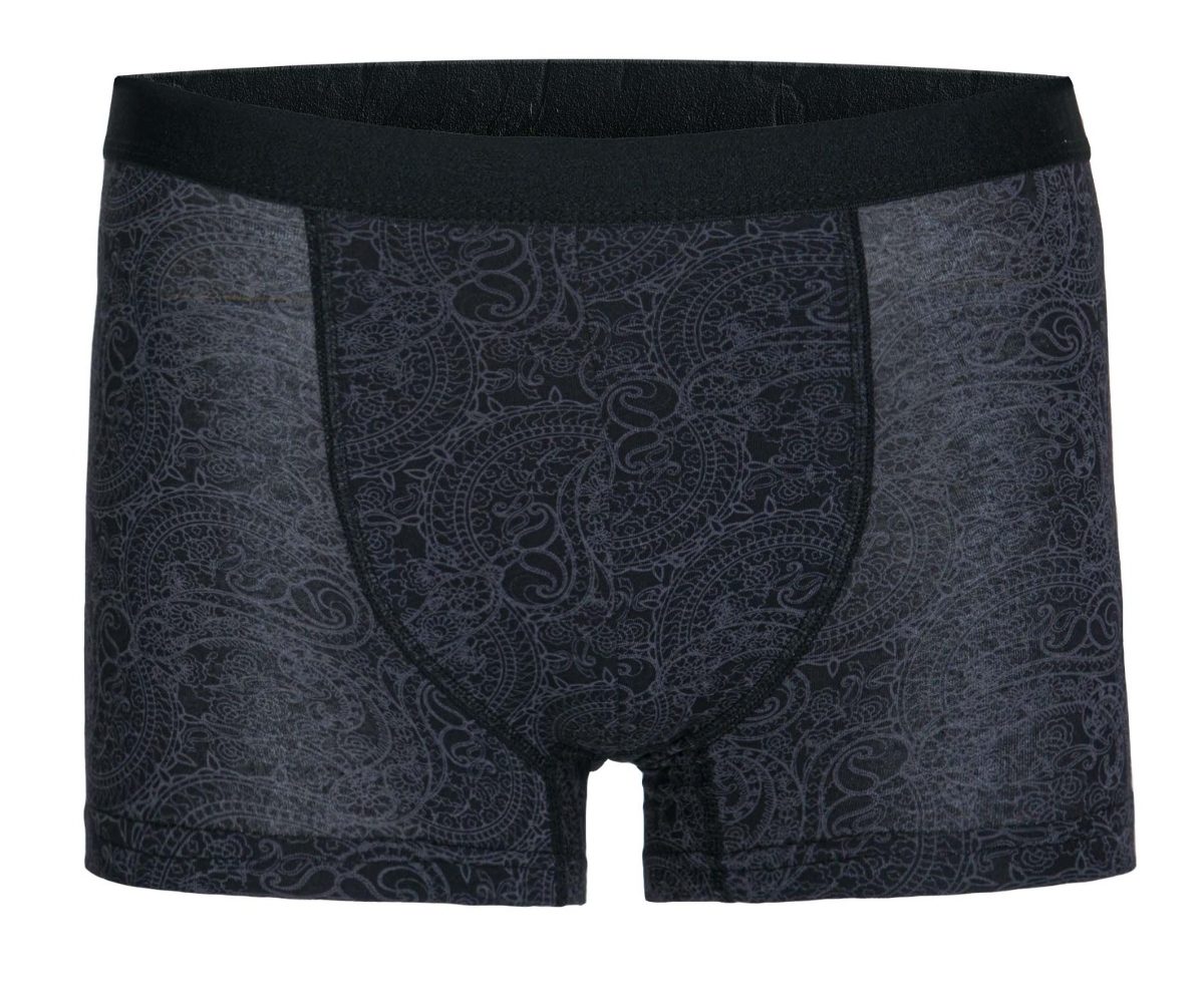 Modal Pamuklu Dikişli Uzun Paça Boxer İlke 1604 - Siyah