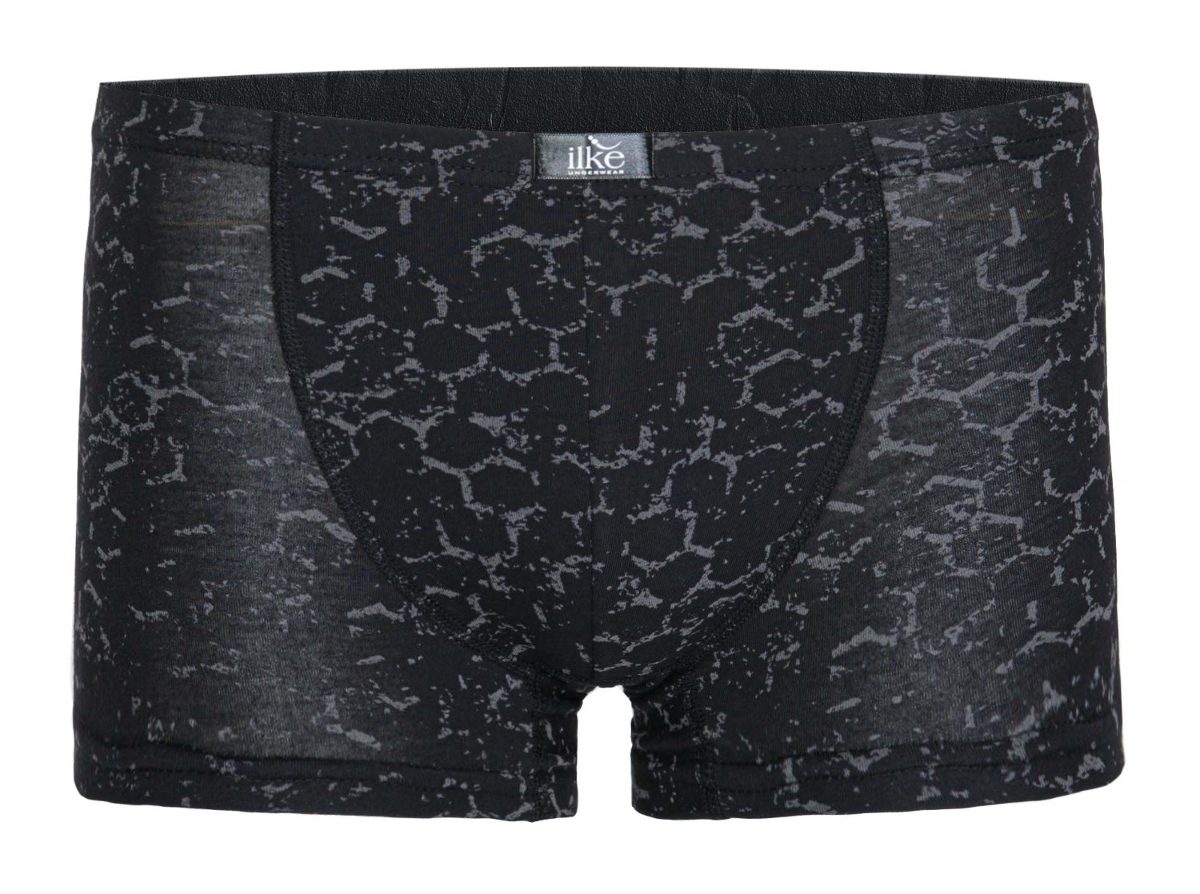 Siyah Desenli Modal Boxer İlke 1616 - Siyah