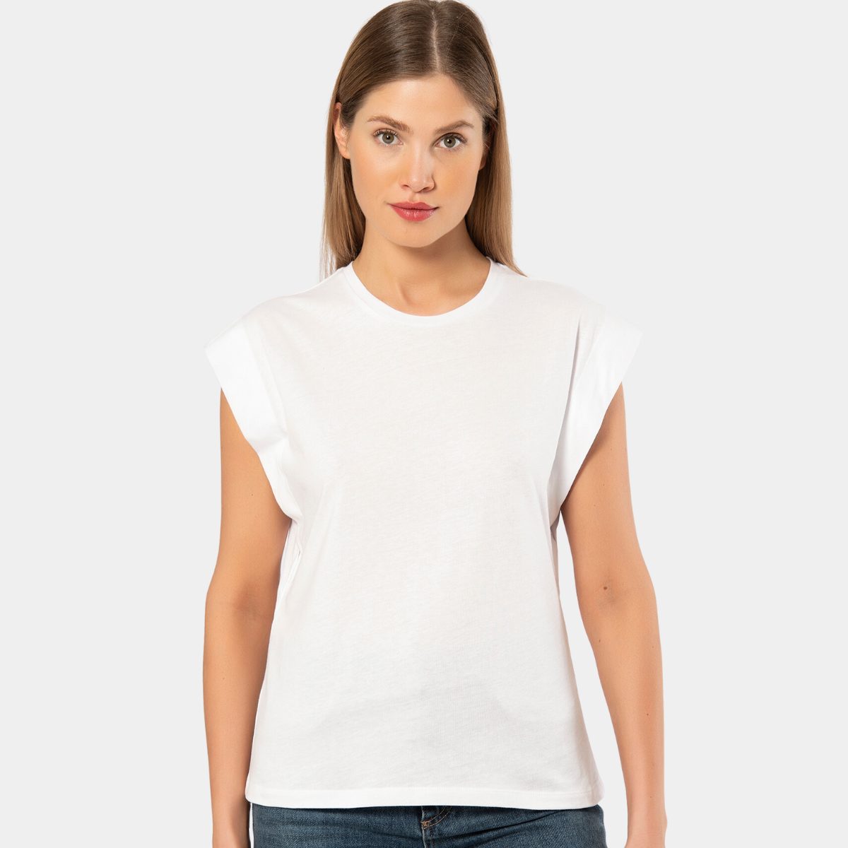 Türen Bisiklet Yaka Kısa Kollu Body Pamuklu Türen 3401