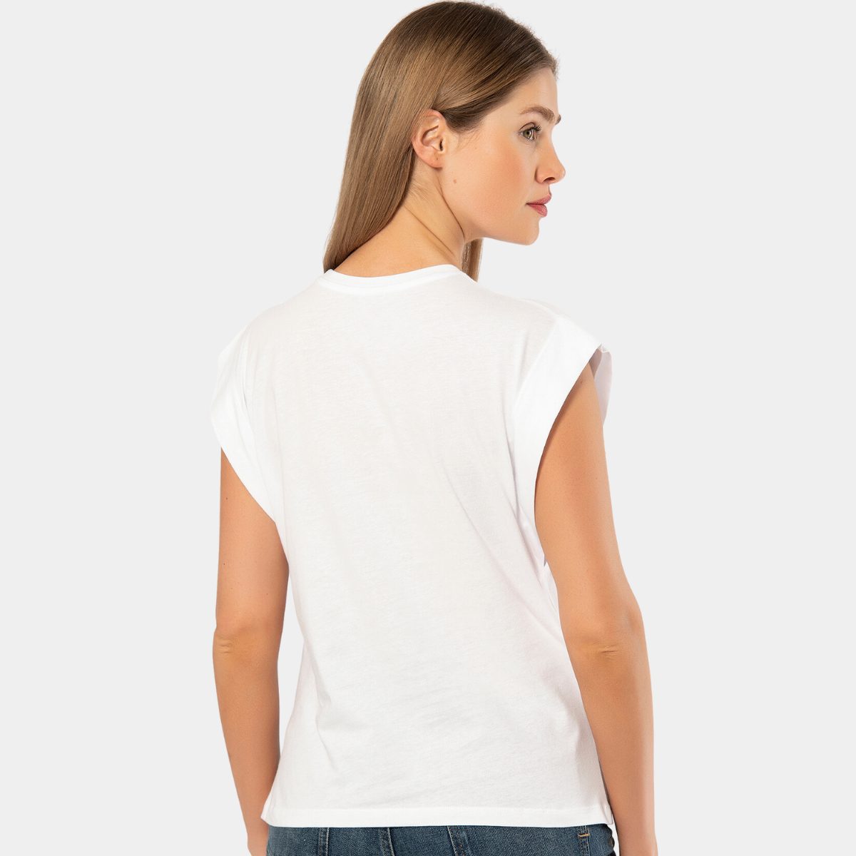 Türen Bisiklet Yaka Kısa Kollu Body Pamuklu Türen 3401 - Görsel 3