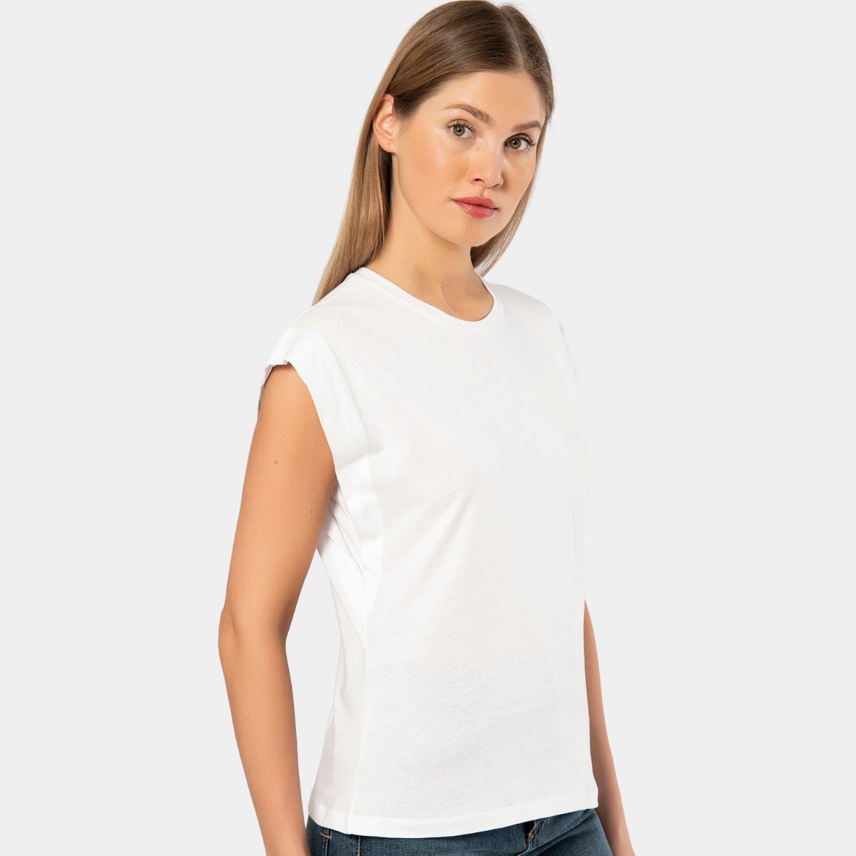 Türen Bisiklet Yaka Kısa Kollu Body Pamuklu Türen 3401 - Görsel 4