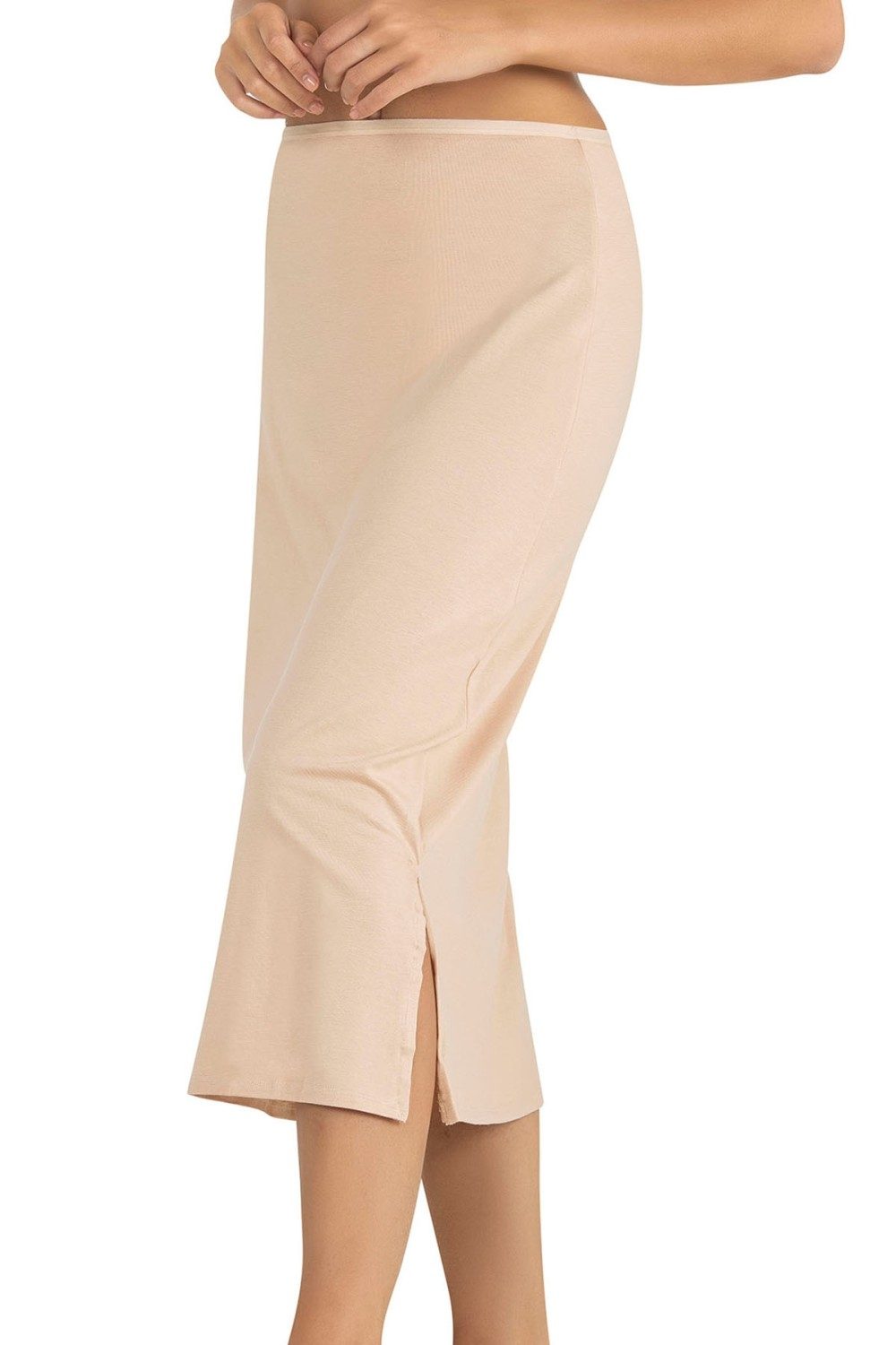 Kaygan Viskon Uzun Jüpon Fabony 1220 - Ten