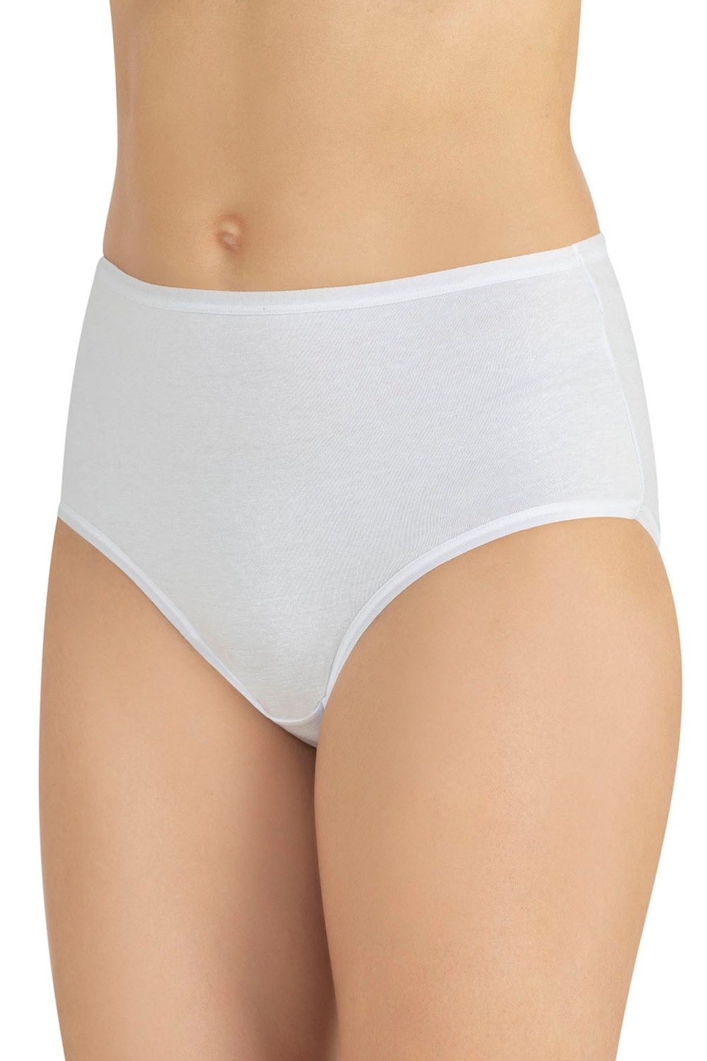 Yüksek Bel Karın Destekli Külot Siyah Fabony 1280 - Beyaz