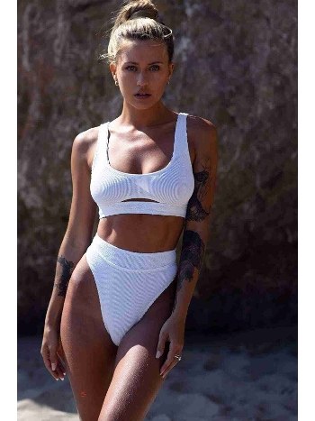 Angelsin Şık Bikini Altı Beyaz MS41609