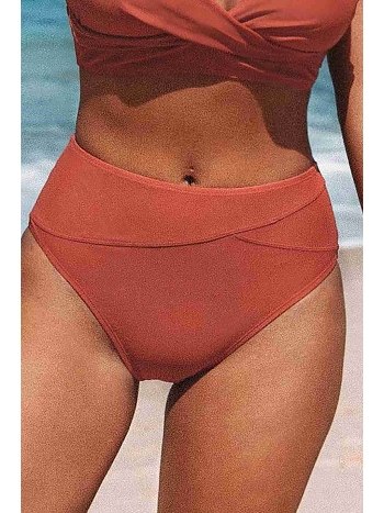 Angelsin Yüksek Bel Bikini Altı Kırmızı MS42008