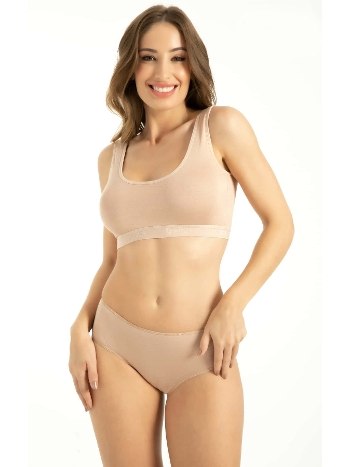 Yüksek Bel Bambu Külot 2 li Büyük Beden Q-En 906