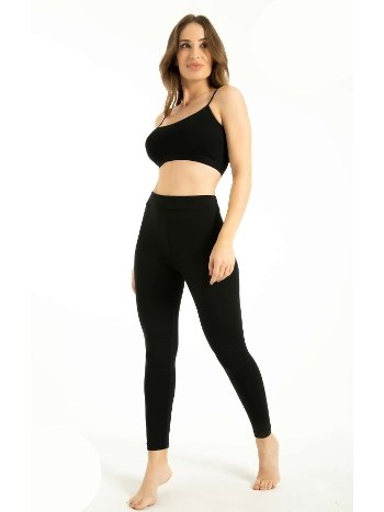 Bambu Elastan Yüksek Bel Uzun Tayt Q-En 802