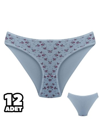 Yüksek Pamuk Oranlı Dikişli Slip Külot Dondeza 101