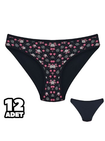 Pamuklu Yüksek Bel Bikini Külot Dondeza 101-128