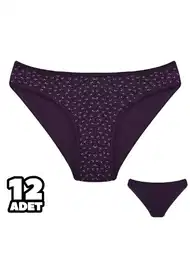 Mor Desenli Pamuklu Slip Külot Dondeza 101-129
