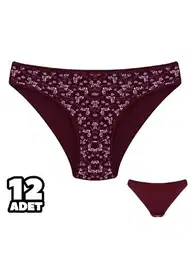 Desenli Yüksek Bel Bikini Külot Dondeza 101134