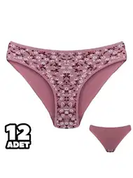 Gül Kurusu Yüksek Bel Bikini Külot Slip Dondeza 101136