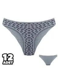 Pamuklu Desenli Bikini Külot Dondeza 101-141
