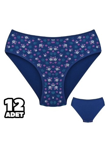 Yüksek Bel Destekli Çiçek Desenli Külot Dondeza 201140