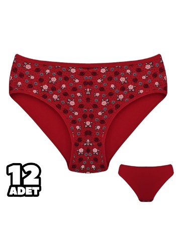 Yüksek Bel Desenli Kadın Külot Dondeza 201