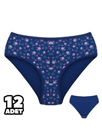 Desenli Yüksek Bel Kadın Bato Külot Dondeza 301140