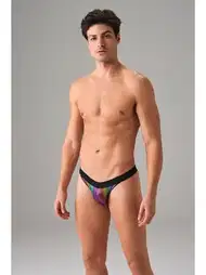 Çok Renkli Baskılı Micro Modal String Doreanse 1010