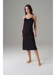 Kaygan Polyester Midi Boy Elbise Jüpon Doreanse 11126