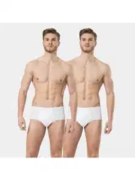 Pamuklu Düz Klasik Erkek Slip 2'li Paket Türen 111