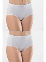 Uzun Paçalı Biyeli Pamuklu Kadın Hipster Külot Türen 241