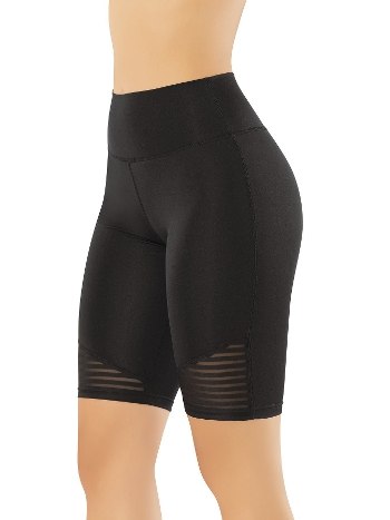 Yüksek Bel Esnek Tayt Siyah Kota 4111