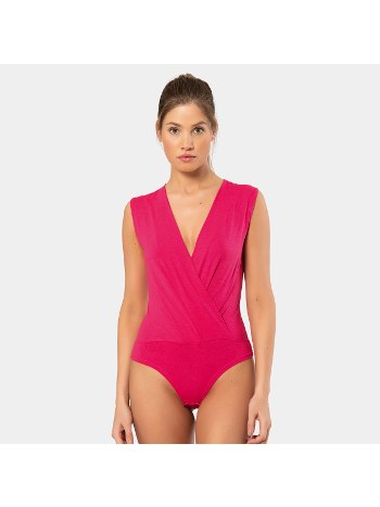 Çıtçıt Detaylı Sıfır Kollu Body Fuşya Türen 3502
