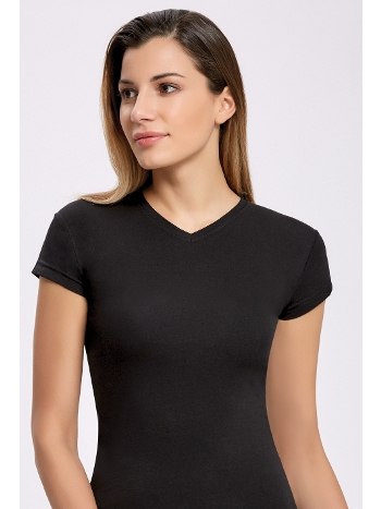 Likralı V Yaka Tek Parça Body İlke 2263