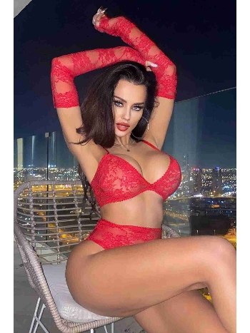 Eldivenli Fantazi Sütyen Külot Takım Kırmızı Merry See 4159