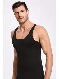 Pamuklu Esnek Siyah Sporcu Atlet İlke 1011