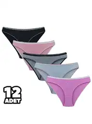 Yüksek Pamuk Oranı Dikişsiz Bikini Külot Tutku 0568