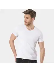 Pamuklu Kısa Kollu Erkek Tişört Wtshirt Vegas