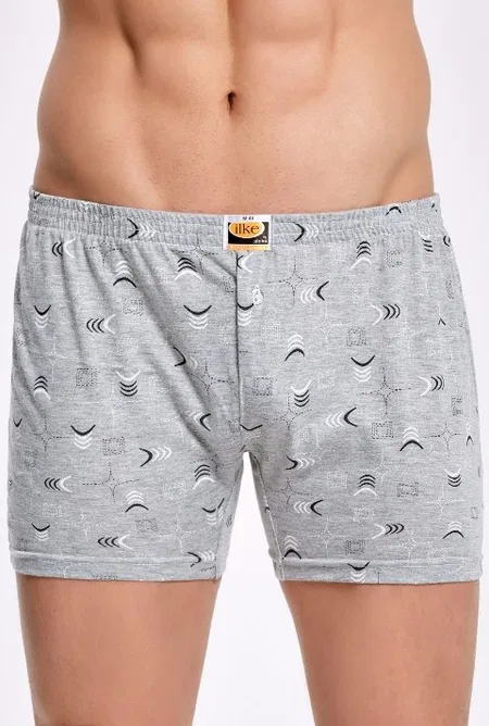 Esnek Bel Lastiği Pamuk Boxer Erkek İlke 001 - Asorti