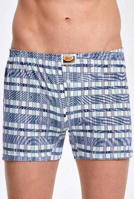 Esnek Bel Lastiği Pamuk Boxer Erkek İlke 001 - Asorti