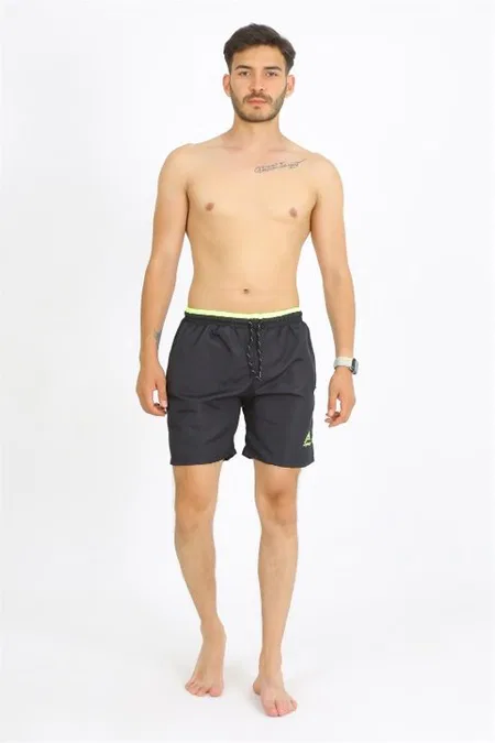 Siyah Cepli Sport Erkek Deniz Şortu Akbeniz 27485 - Siyah