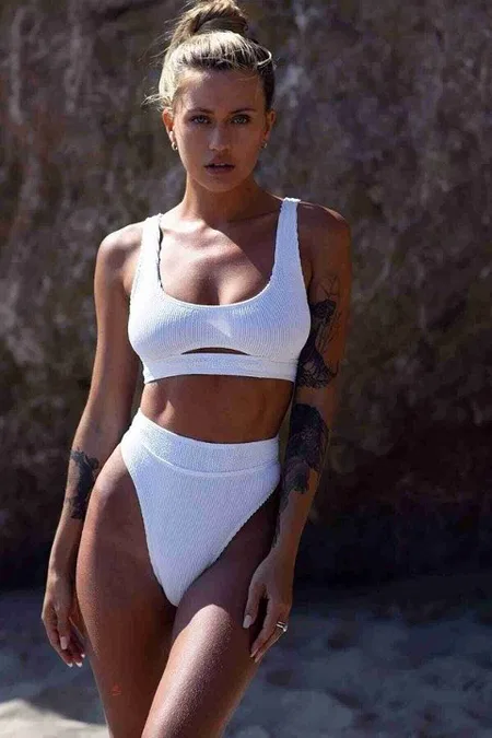 Angelsin Şık Bikini Altı Beyaz MS41609 - Beyaz