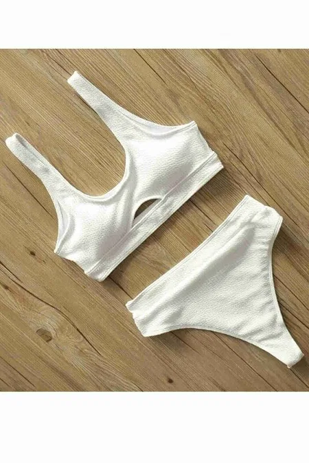 Angelsin Şık Bikini Altı Beyaz MS41609 - Beyaz