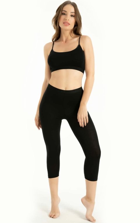 Bambu İp Askı Pedli Büstiyer Q-En 708 - Siyah