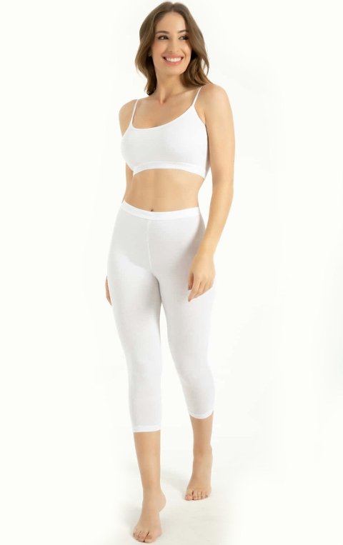 Bambu İp Askı Pedli Büstiyer Q-En 708 - Beyaz