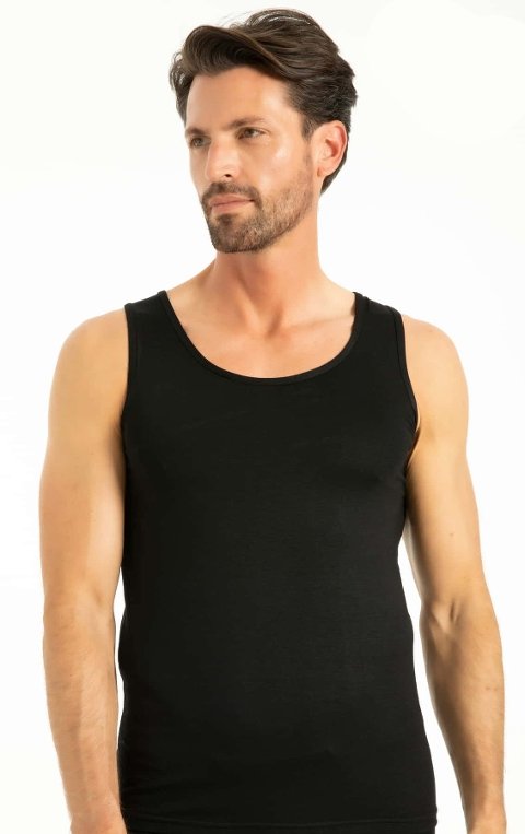 Bambu Elastan Askılı Erkek Atlet Q-En 600 - 2