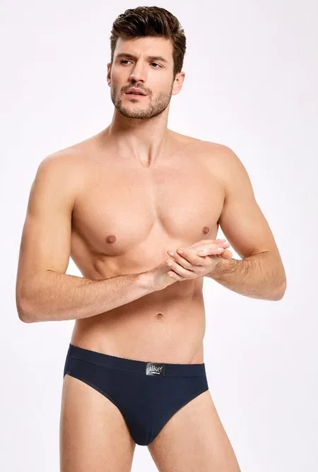 Bambu Elastan Kompakt Kesim Erkek Slip Külot İlke 1607 - Lacivert